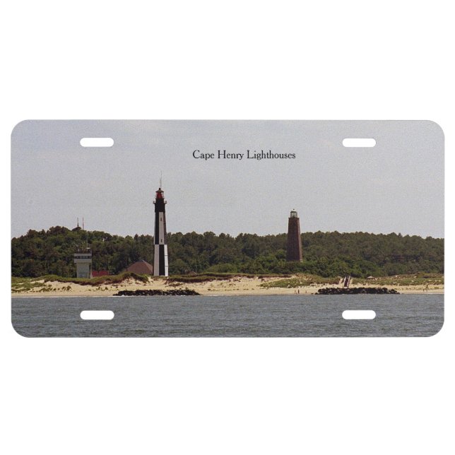 Cape Henry Lighthouse license plate (Front)