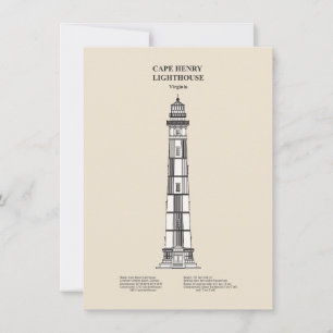 Cape Henry Lighthouse - Virginia - SBD Note Card