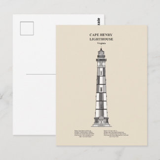 Cape Henry Lighthouse - Virginia - SBD Postcard