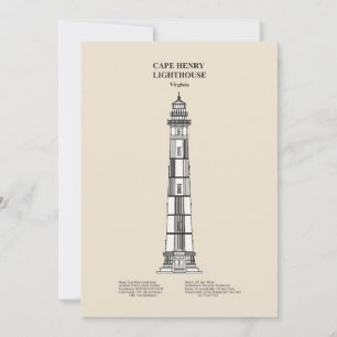Cape Henry Lighthouse - Virginia - SBD Thank You Card