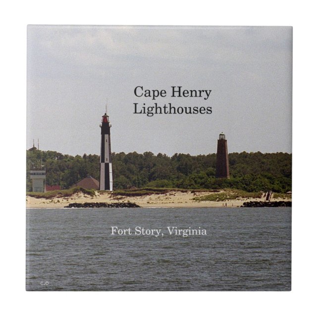 Cape Henry Lighthouses tile (Front)