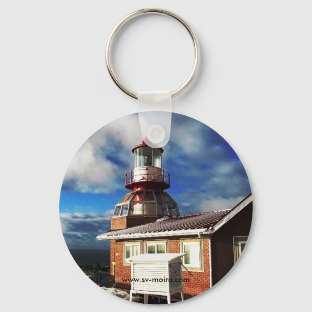 Cape Horn Lighthouse, Chile (Larger image) Keychain (Front)