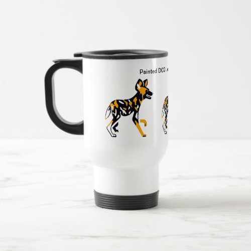 Cape hunting dog _Painted DOG _Endangered animal Travel Mug