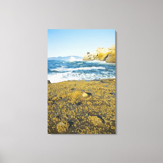Cape Kiwanda And The Pacific Ocean 2 Canvas Print (Front)