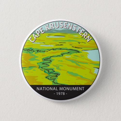 Cape Krusenstern National Monument Tundra River  Button
