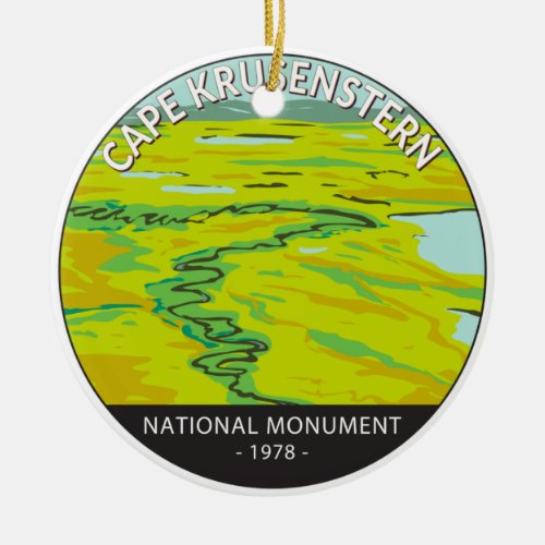 Cape Krusenstern National Monument Tundra River Ceramic Ornament