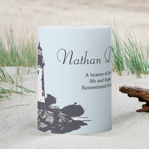 Cape Lighthouse Remeberance Pillar Candle