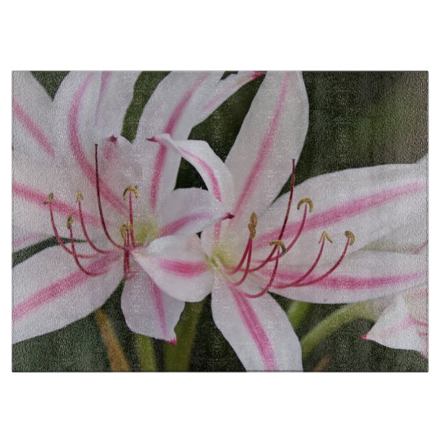 Cape Lilies Cutting Board Large (Front)