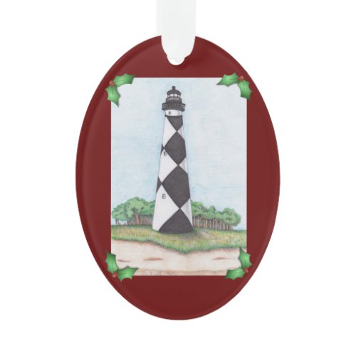 Cape Lookout Lighthouse Christmas Ornament