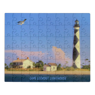 CAPE LOOKOUT LIGHTHOUSE JIGSAW PUZZLE
