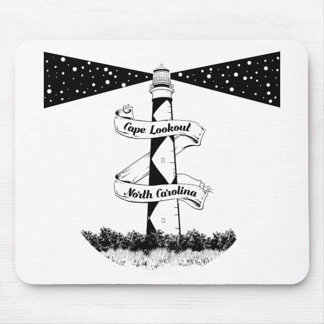Cape Lookout Lighthouse Mouse Pad (Front)