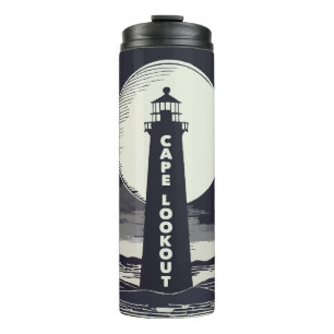 Cape Lookout Lighthouse North Carolina Moon Thermal Tumbler