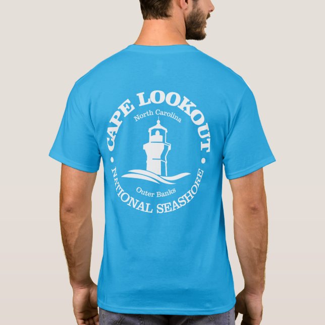 Cape Lookout (lighthouse) T-Shirt (Back)