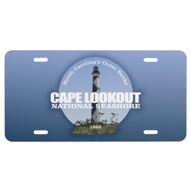 Cape Lookout National Seashore License Plate (Front)