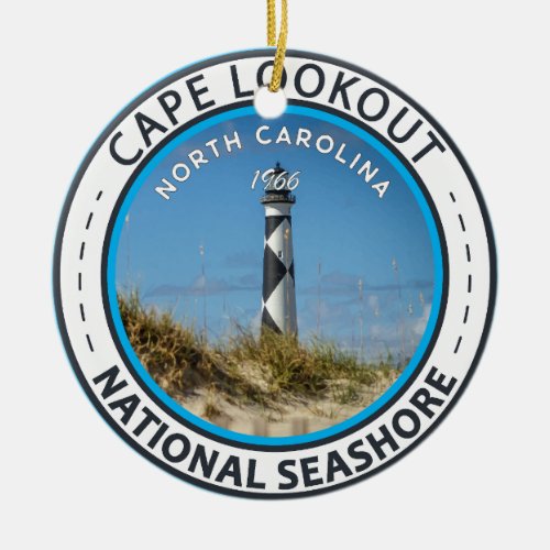 Cape Lookout National Seashore North Carolina Ceramic Ornament