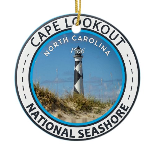 Cape Lookout National Seashore North Carolina Ceramic Ornament