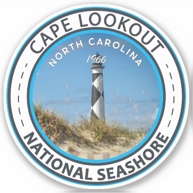 Cape Lookout National Seashore North Carolina Sticker (Front)