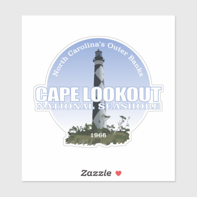 Cape Lookout National Seashore Sticker (Sheet)