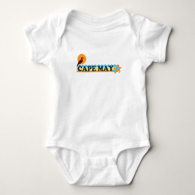 Cape May. Baby Bodysuit (Front)