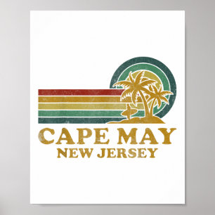 Cape May Beach New Jersey Family Summer Vacation P Poster