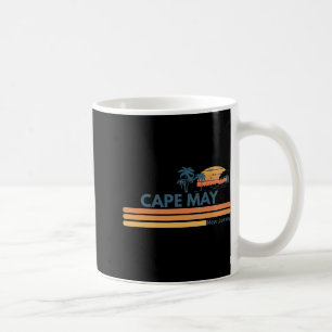 Cape May Beach New Jersey Summer Palm Tree Men Wom Coffee Mug