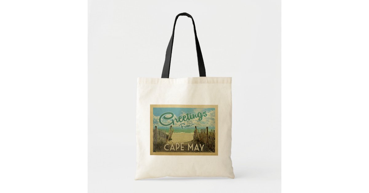 Cape May NJ Tote Bag Perfect for New Jersey Shore Wedding: 