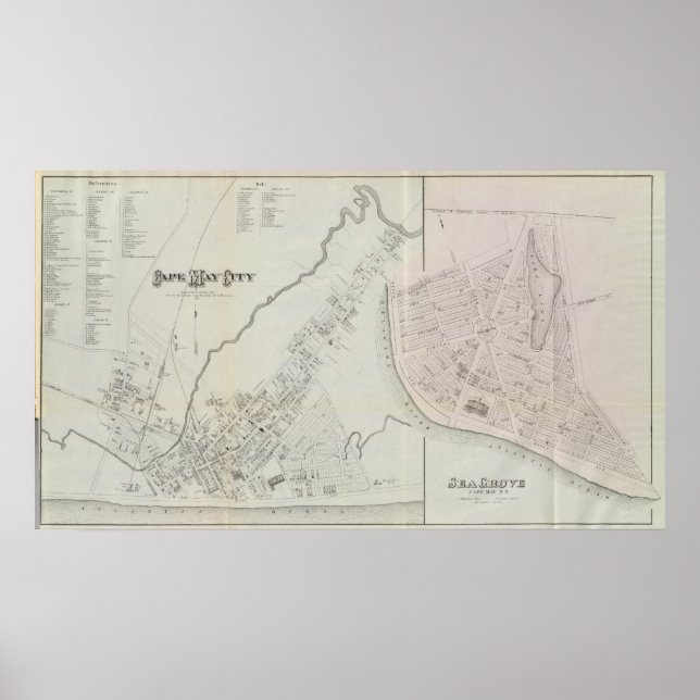 Cape May City and Sea Grove, New Jersey Poster (Front)