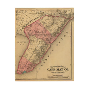 Cape May County, NJ Wood Wall Decor