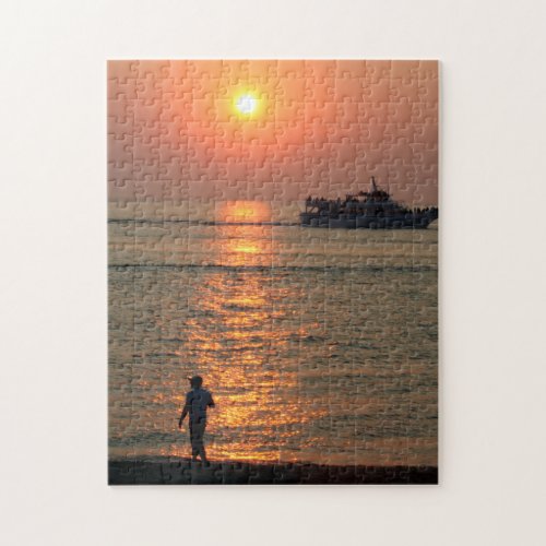 Cape May Land and Sea Sunset Jigsaw Puzzle