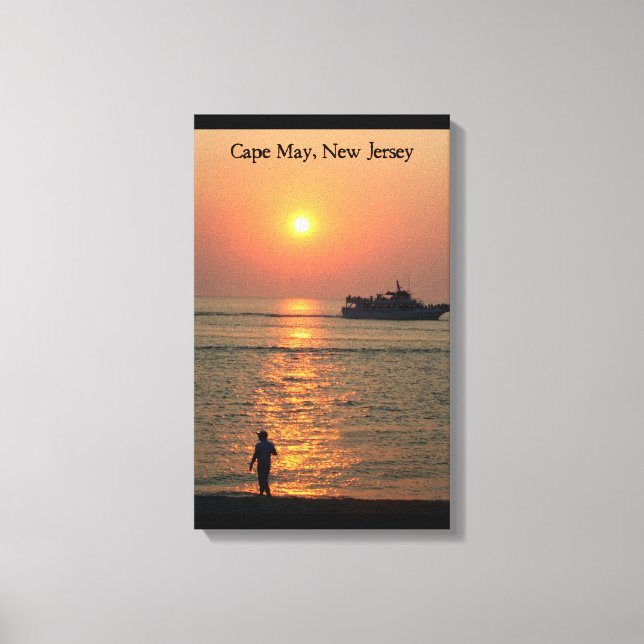 Cape May Land & Sea Wrapped Canvas Print (Front)