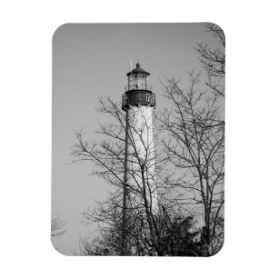 Cape May Light b/w Magnet