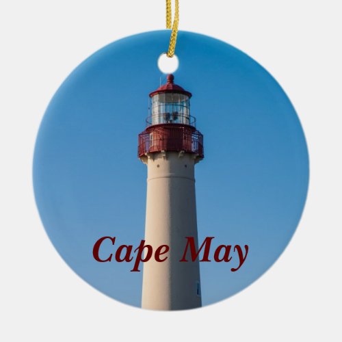 Cape May Light Ceramic Ornament