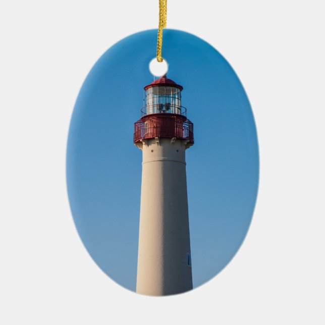 Cape May Light Ceramic Ornament (Front)