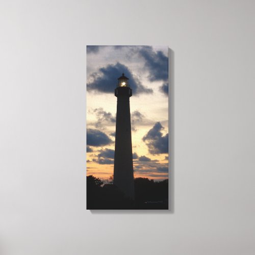 Cape May Lighthouse at Sunset canvas