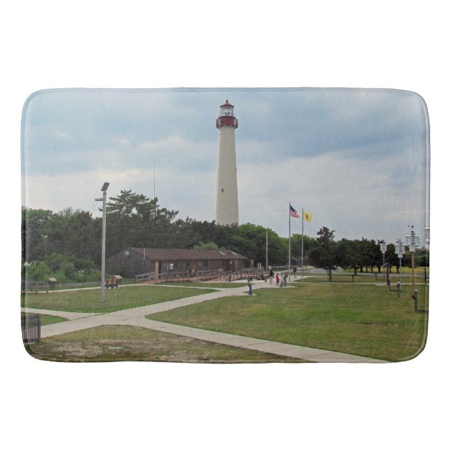 Cape May Lighthouse Bathroom Mat (Front)