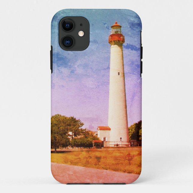 Cape May Lighthouse Canvas Print Case-Mate iPhone Case (Back)