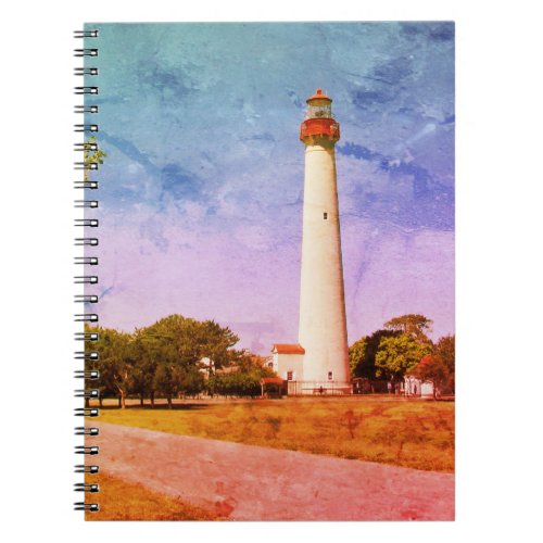 Cape May Lighthouse Canvas Print Notebook