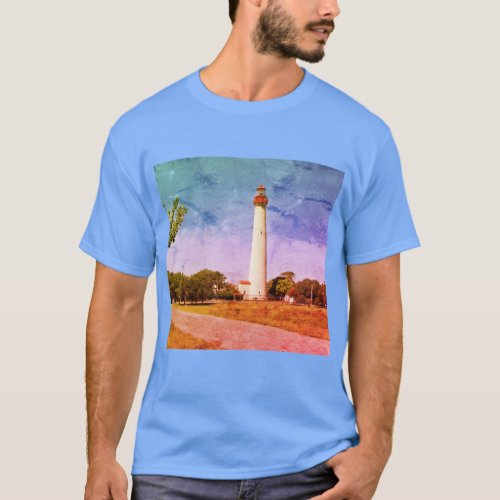 Cape May Lighthouse Canvas Print T_Shirt