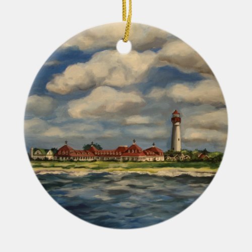 Cape May Lighthouse Ceramic Ornament