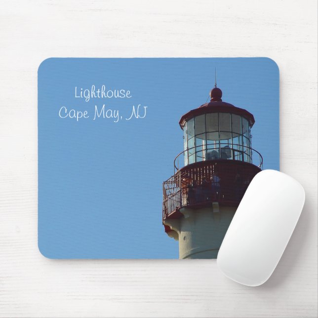 Cape May Lighthouse Close-up Mousepad (With Mouse)