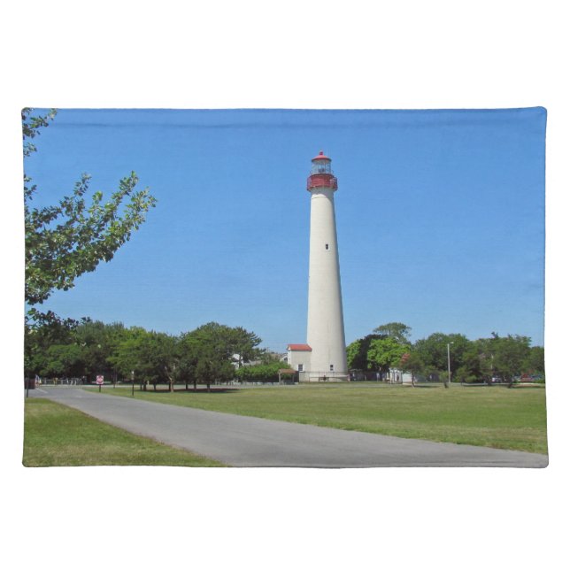 Cape May Lighthouse Cloth Placemat (Front)