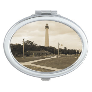 Cape May Lighthouse Compact Mirror
