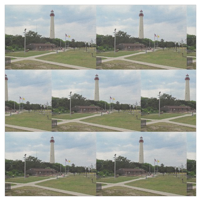 Cape May Lighthouse Fabric (Swatch)