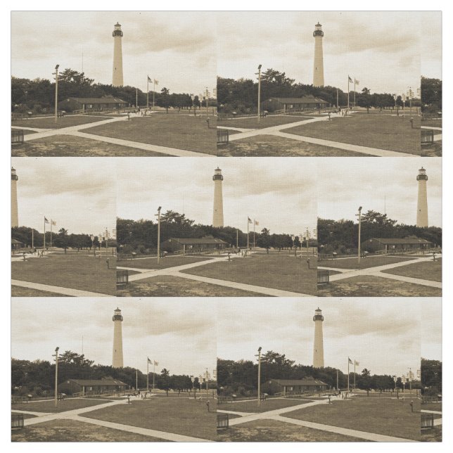 Cape May Lighthouse Fabric (Swatch)