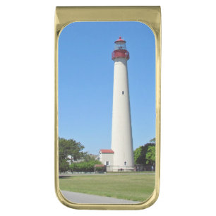 Cape May Lighthouse Gold Finish Money Clip