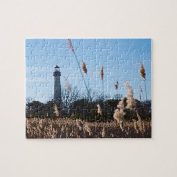 Cape May Lighthouse Jigsaw Puzzle by JLPhotographs at Zazzle