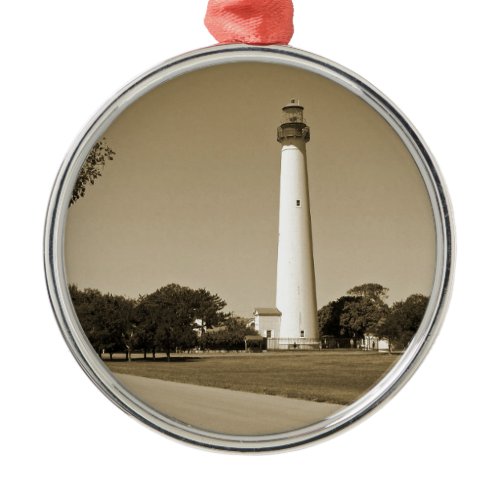 Cape May Lighthouse Metal Ornament