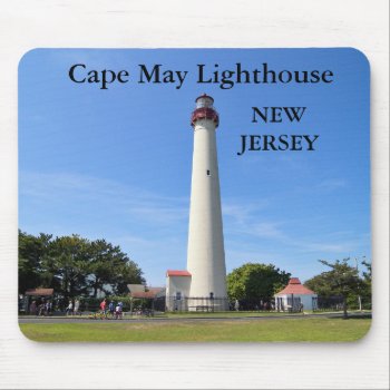 Cape May Lighthouse  New Jersey Mousepad by LighthouseGuy at Zazzle