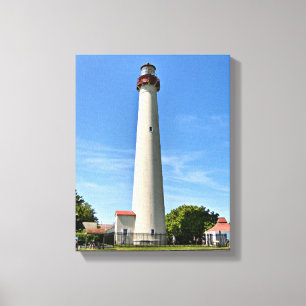 Cape May Lighthouse, New Jersey Wrapped Canvas Print