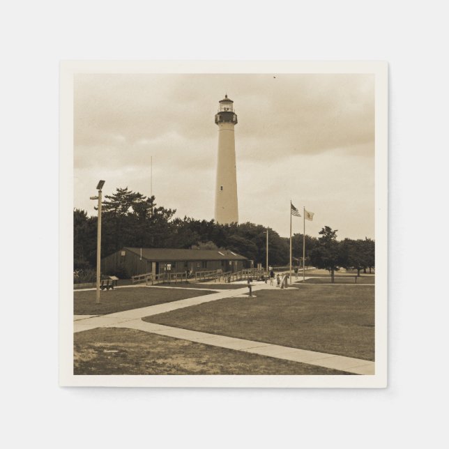 Cape May Lighthouse Paper Napkins (Front)